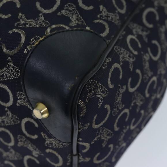 CELINE C Macadam Canvas Hand Bag Navy - Picture 15 of 16